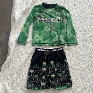 Minecraft Green Swim Set